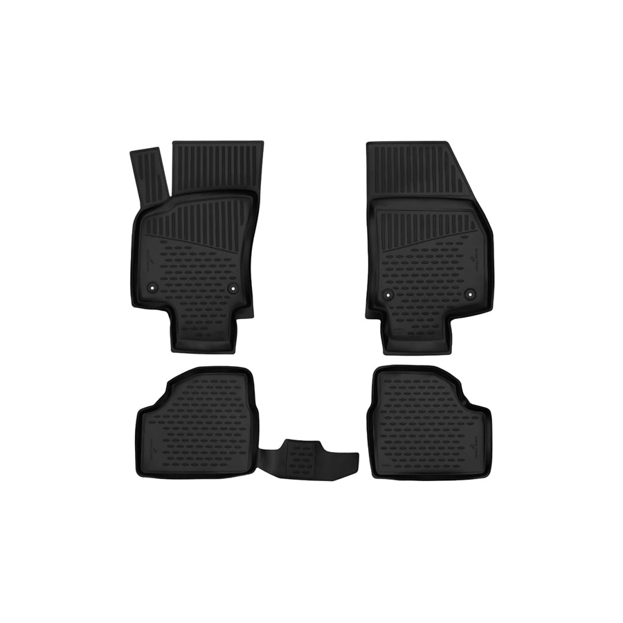 WALSER Tailored, XTR 75148 Floor mat set Elastomer, Front and Rear