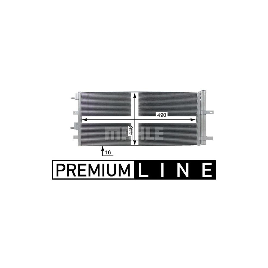 MAHLE ORIGINAL AC 245 000S Air conditioning condenser for MITSUBISHI GALANT without dryer