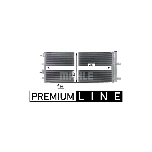 MAHLE ORIGINAL AC 245 000S Air conditioning condenser for MITSUBISHI GALANT without dryer