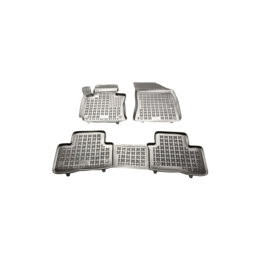 REZAW PLAST 203002 Floor mat set for SSANGYONG Tivoli Off-Road Elastomer, Front and Rear, Black