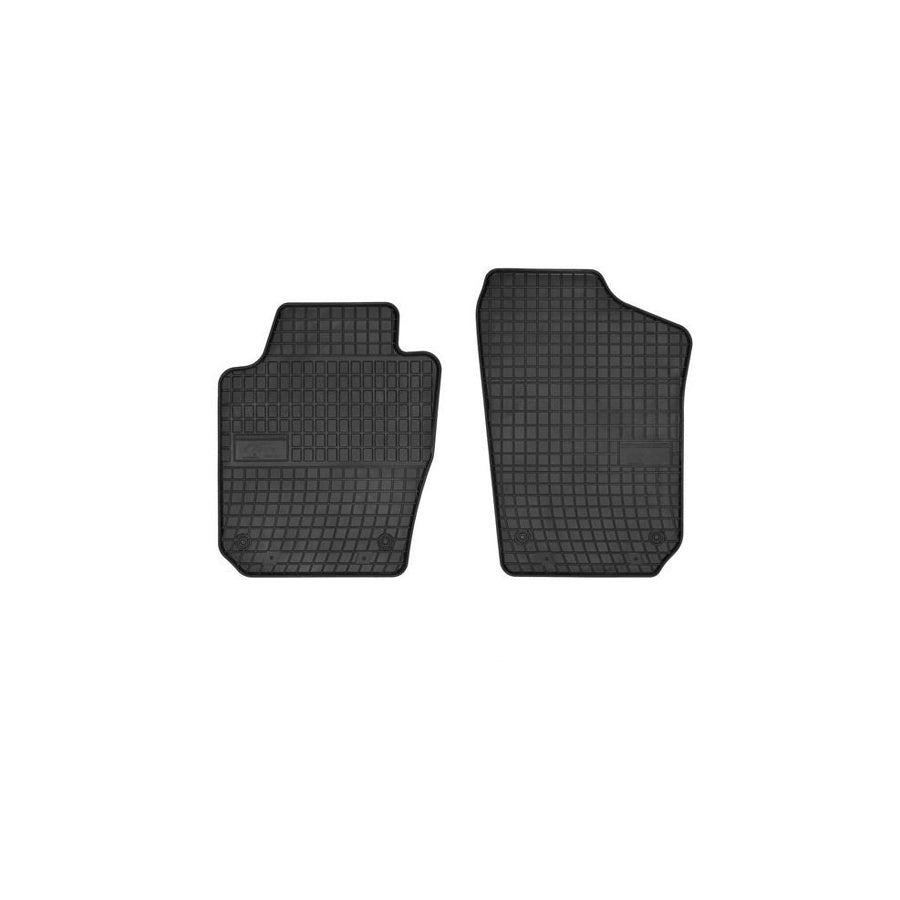 FROGUM Tailored 0404P Floor mat set Elastomer, Front, Quantity: 2, Black, (LHD)