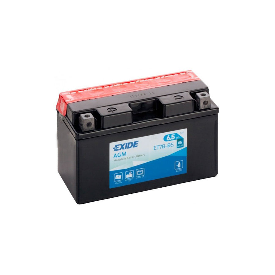 Exide ET7BBS Motorcycle Battery 12V 7AH 85A | Duco Car Parts UK Car Parts