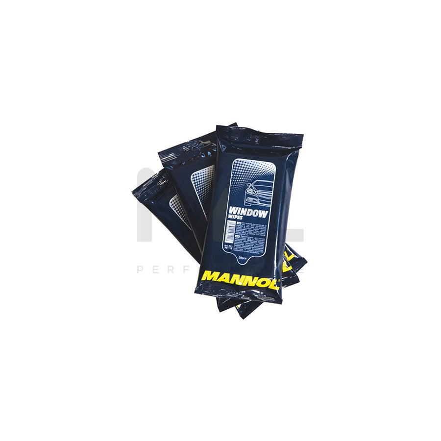MANNOL Wipes, Window 9947 Hand cleaning wipes Bag, Quantity: 30 | ML Performance Car Parts