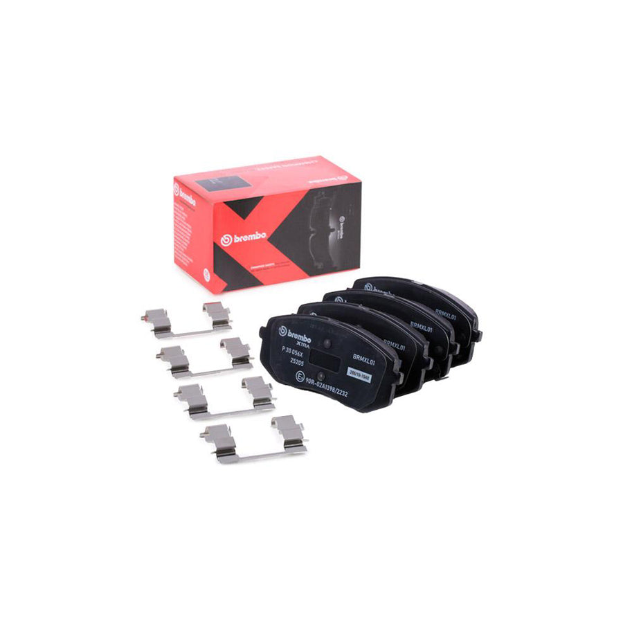 Brembo P 30 056X Brake Pad Set With Acoustic Wear Warning