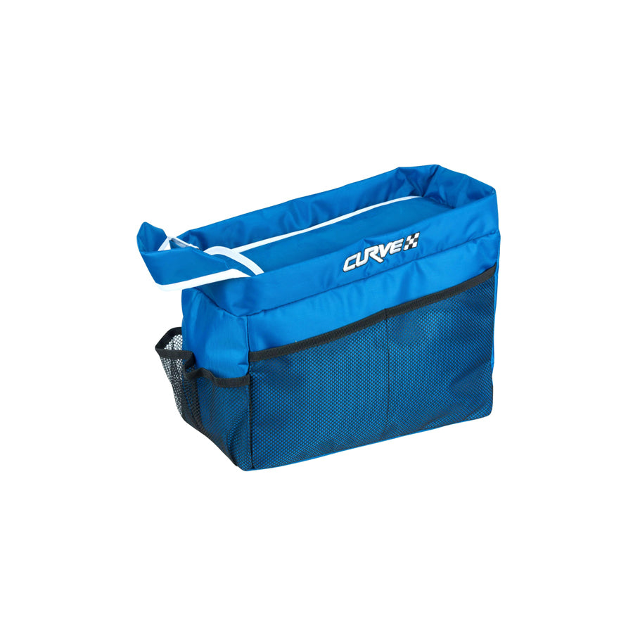 WALSER 26121 Rear seat organizer Black, Pale blue