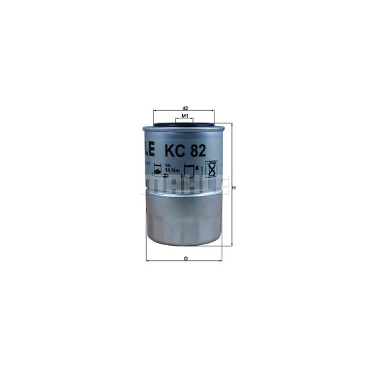 MAHLE ORIGINAL KC 82D Fuel filter Spin-on Filter