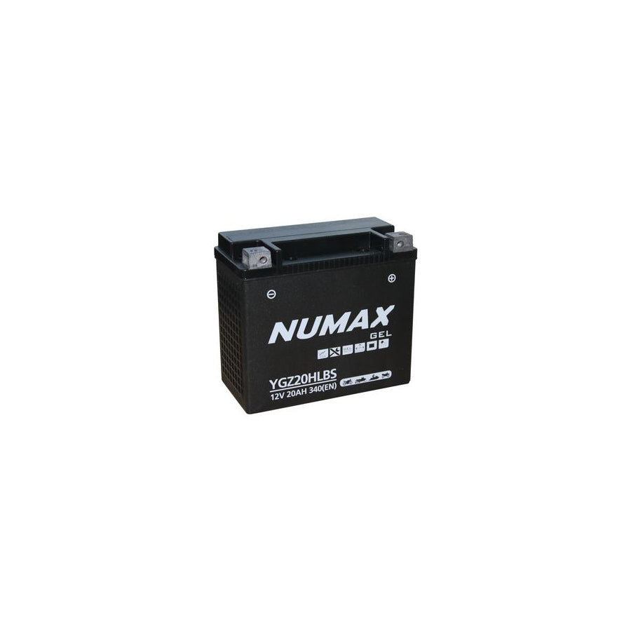 Numax YGZ20HLBS Gel Motorcycle Battery 12V 20AH YGZ20HL-BS | Duco Car Parts UK Car Parts