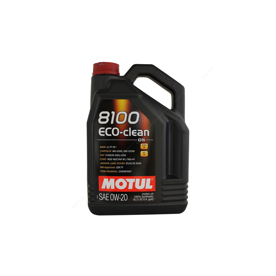 Motul 8100 Eco-Clean 0w-20 Fully Synthetic Car Engine Oil 5l