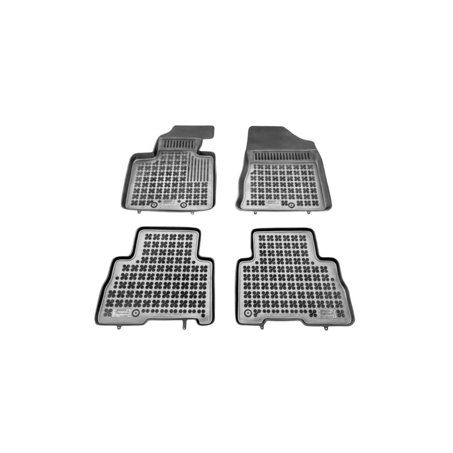 REZAW PLAST 201016 Floor mat set for KIA Sorento II (XM) Elastomer, Front and Rear, Rear, Black