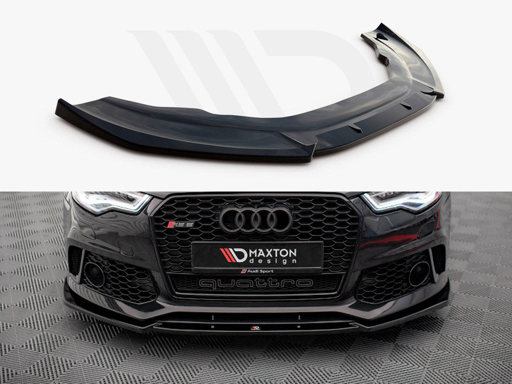 Maxton Design AU-A6-C7-RS6LOOK-FD1T Front Splitter Audi A6 Rs6 Look C7 (2011-2017) | Duco Car Parts UK Car Parts
