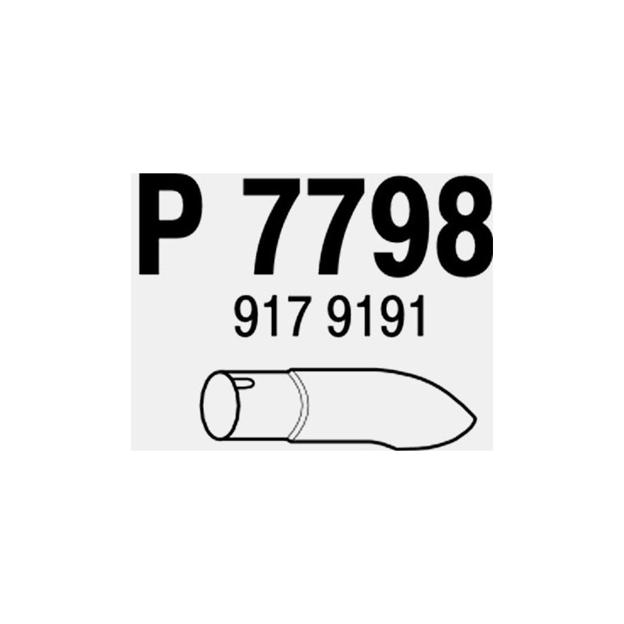 VEGAZ VOR-115 Exhaust tip 230mm, Rear