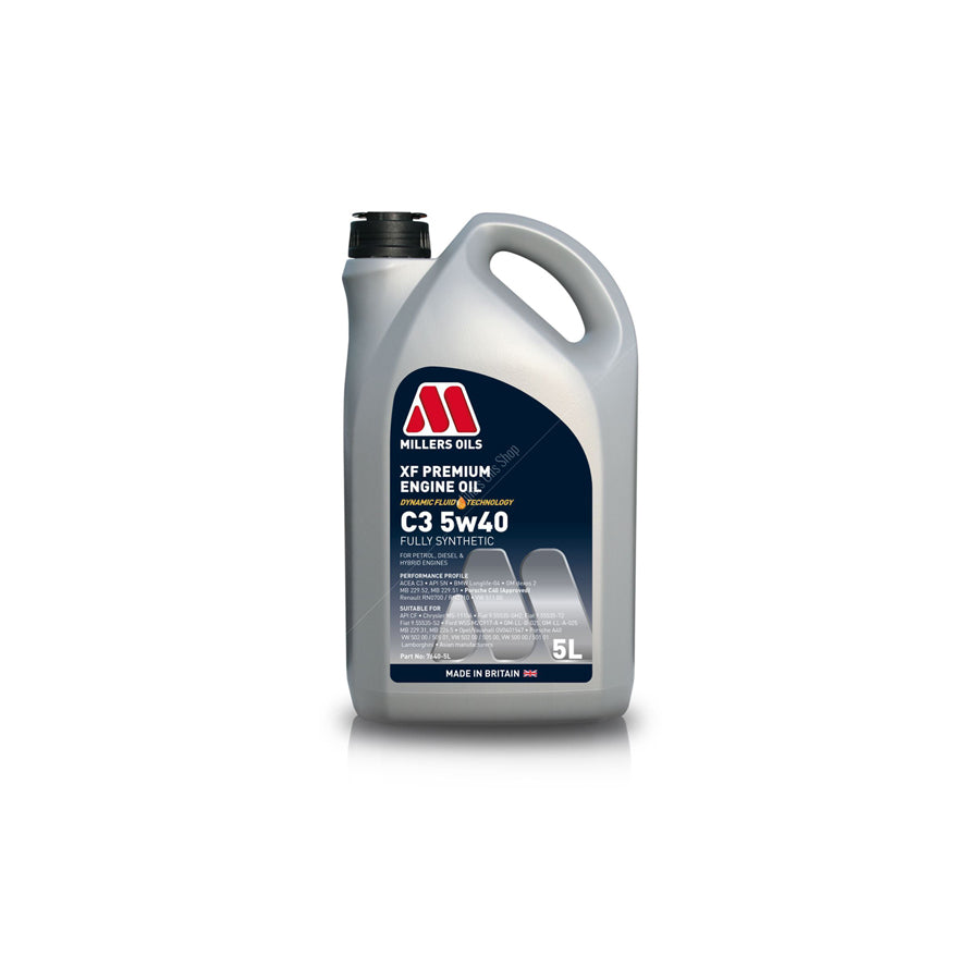 Millers Oils XF Premium C3 5W40 Fully Synthetic Engine Oil 1l