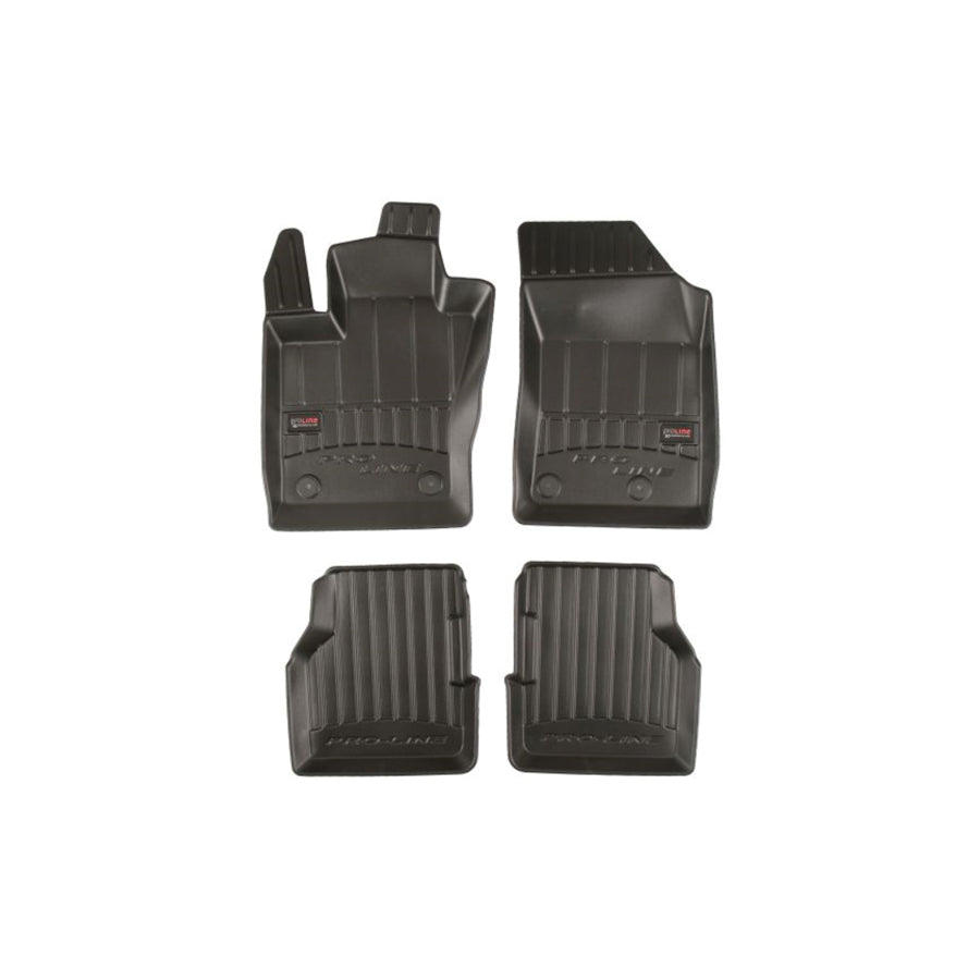 FROGUM 3D408616 Floor mat set for JEEP Grand Cherokee IV (WK, WK2) Elastomer, Front and Rear, Quantity: 4, Black