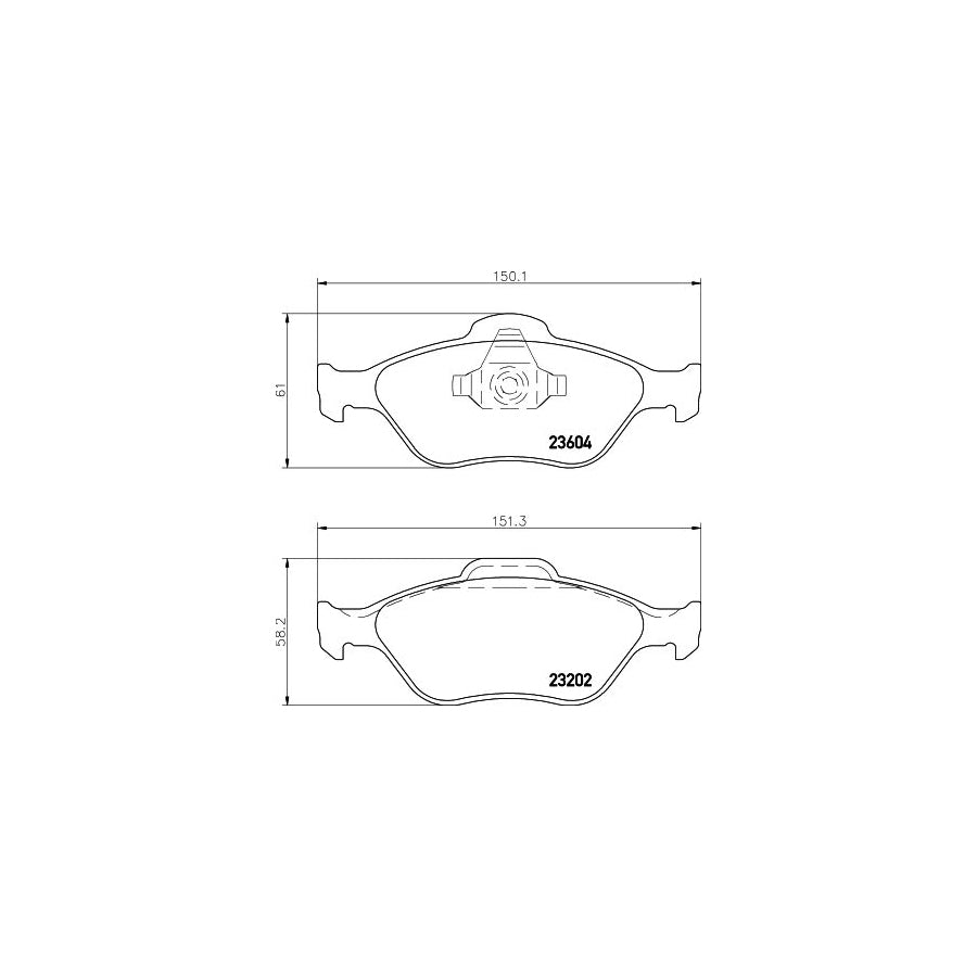 Hella 8DB 355 008 901 Brake Pad Set Not Prepared For Wear Indicator