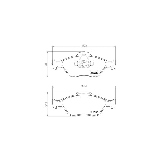 Hella 8DB 355 008 901 Brake Pad Set Not Prepared For Wear Indicator