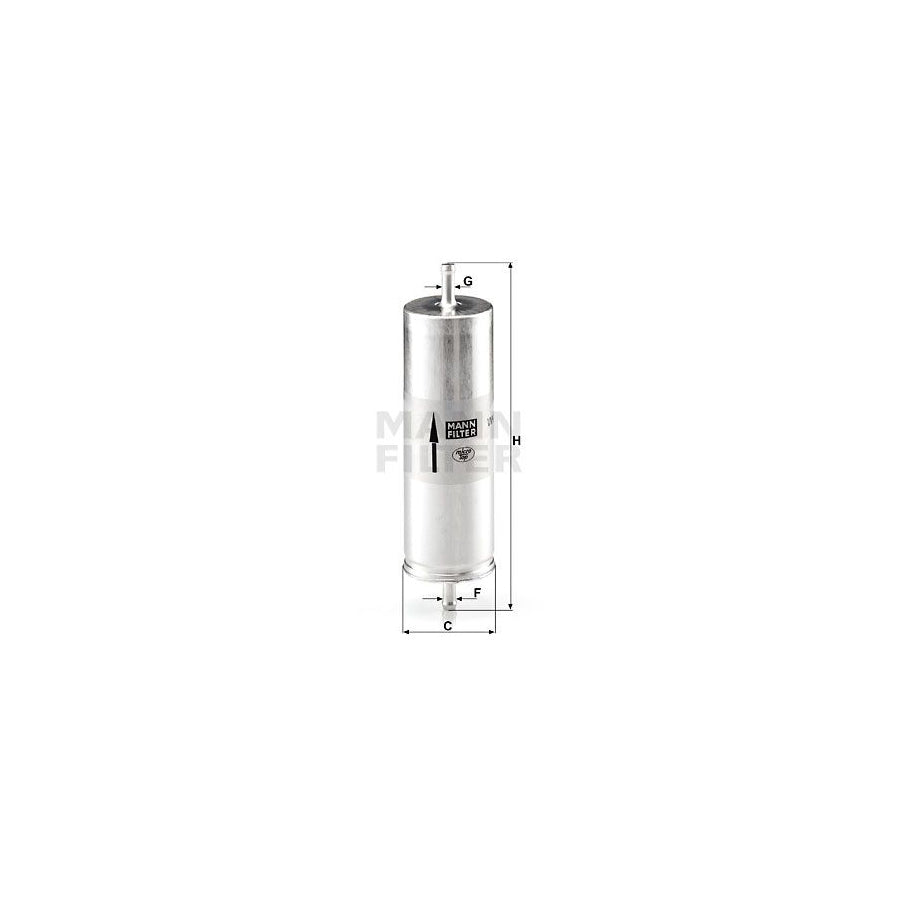 MANN-FILTER WK 516 Fuel filter In-Line Filter