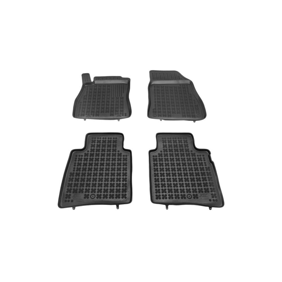 REZAW PLAST 201821 Floor mat set for NISSAN Pulsar Hatchback (C13) Elastomer, Front and Rear, Black