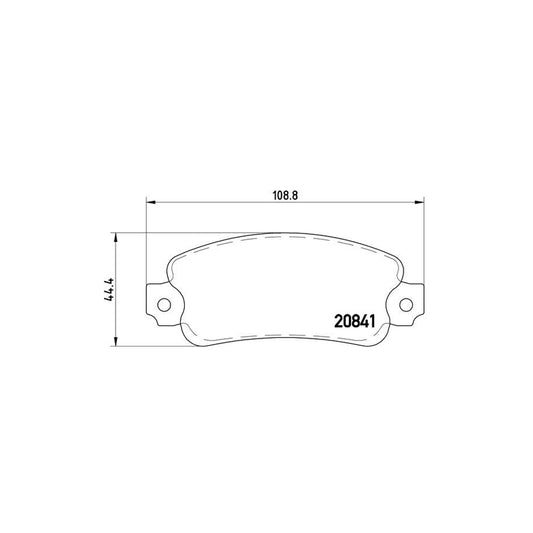Brembo P 23 014 Brake Pad Set Prepared For Wear Indicator