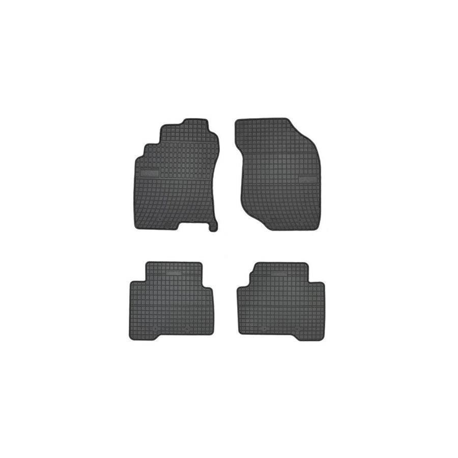 FROGUM Tailored 542810 Floor mat set for NISSAN X-Trail (T30) Elastomer, Front and Rear, Quantity: 4, Black, (LHD)