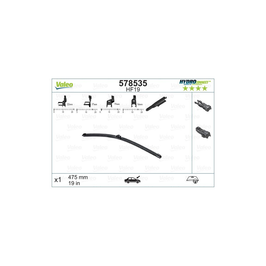 Valeo 578535 Wiper Blade | Duco Car Parts UK Car Parts