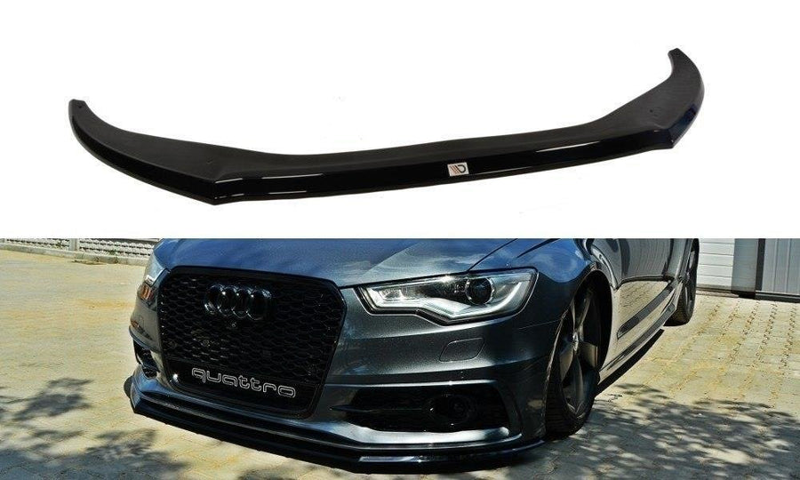 Maxton Design AU-A6-C7-SLINE-FD2T Front Splitter V.2 Audi S6 / A6 S-Line C7 | Duco Car Parts UK Car Parts