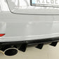 Rieger 00088159 Audi 8V Rear Diffuser for Sport Tailpipe Left & Right (A3 & S3) - Glossy Black