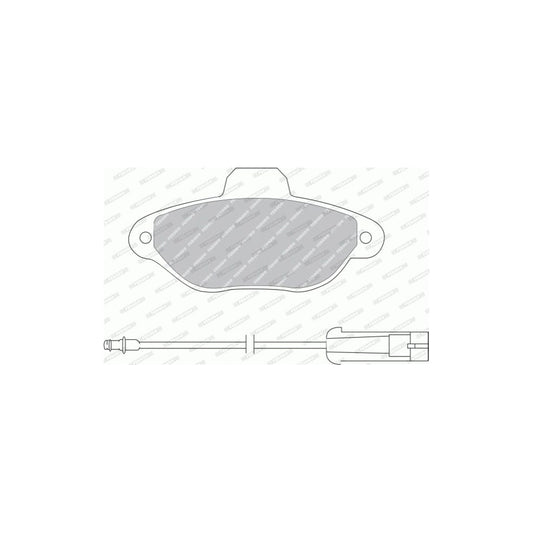 Ferodo Fsl1478 Brake Pad Set Incl Wear Warning Contact