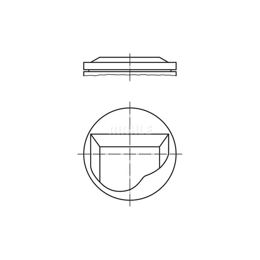 MAHLE ORIGINAL 082 24 02 Piston 92,5 mm, without cooling duct