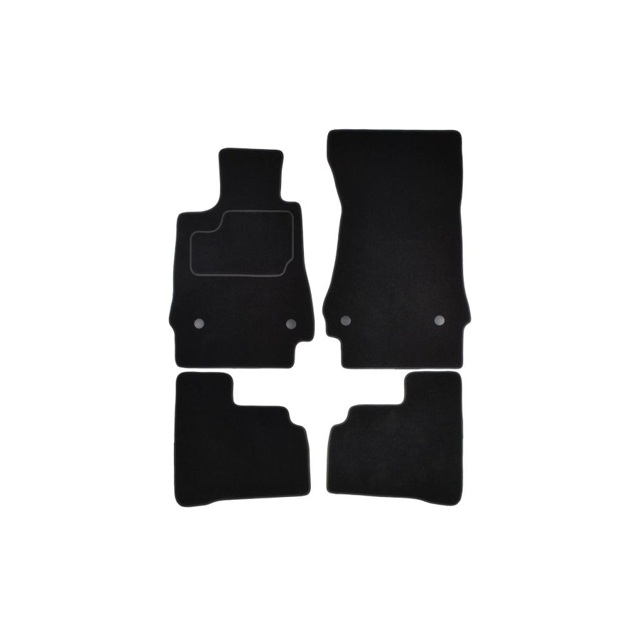 MAMMOOTH A041 MER330 PRM 01 Floor mat set suitable for MERCEDES-BENZ S-Class Saloon (W221) Textile, Front and Rear, Quantity: 4, Black