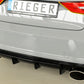Rieger 00088159 Audi 8V Rear Diffuser for Sport Tailpipe Left & Right (A3 & S3) - Glossy Black