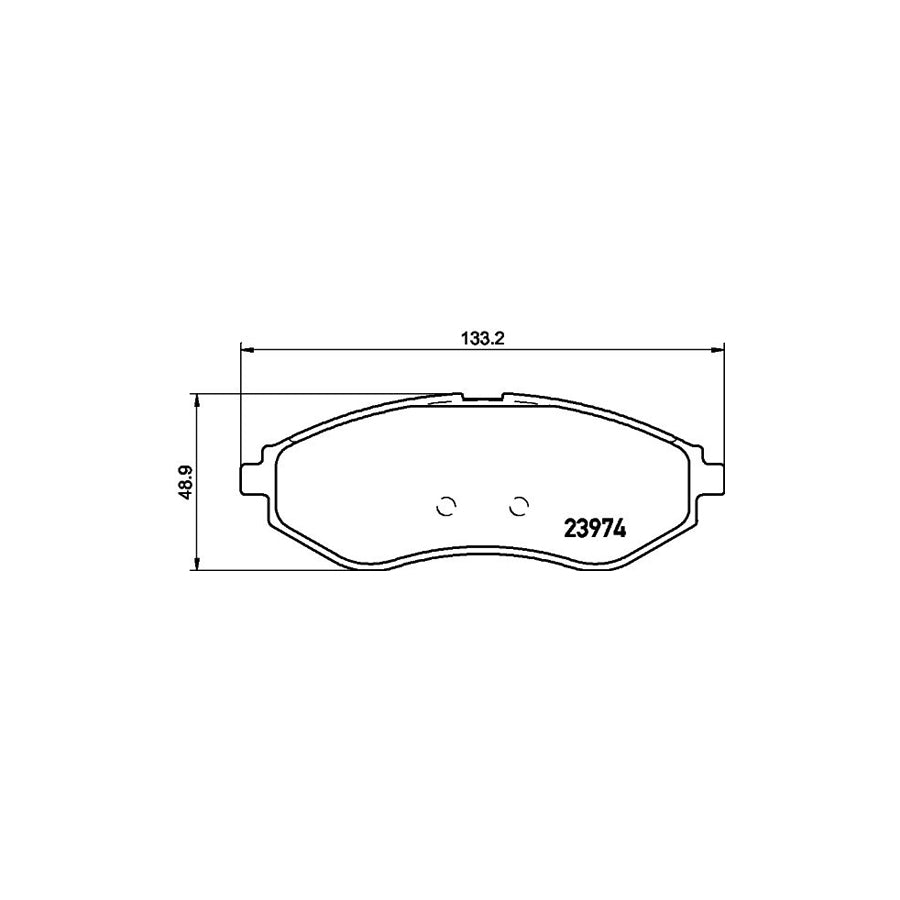 Hella 8DB 355 011 251 Brake Pad Set Not Prepared For Wear Indicator