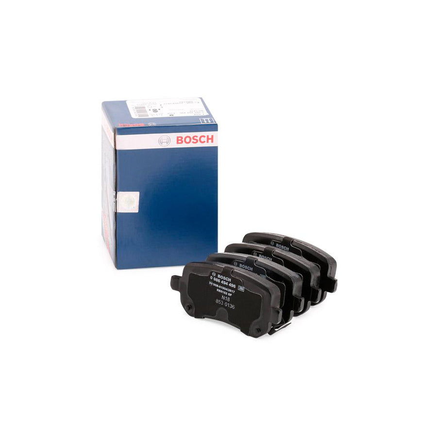 Bosch 0986494496 Brake Pad Set With Acoustic Wear Warning With Anti Squeak Plate BP1415