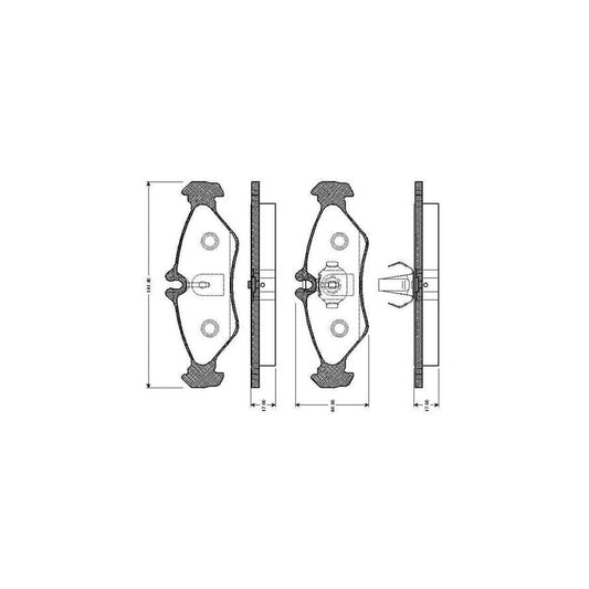 Bosch 0986Tb2031 Brake Pad Set Excl Wear Warning Contact With Accessories