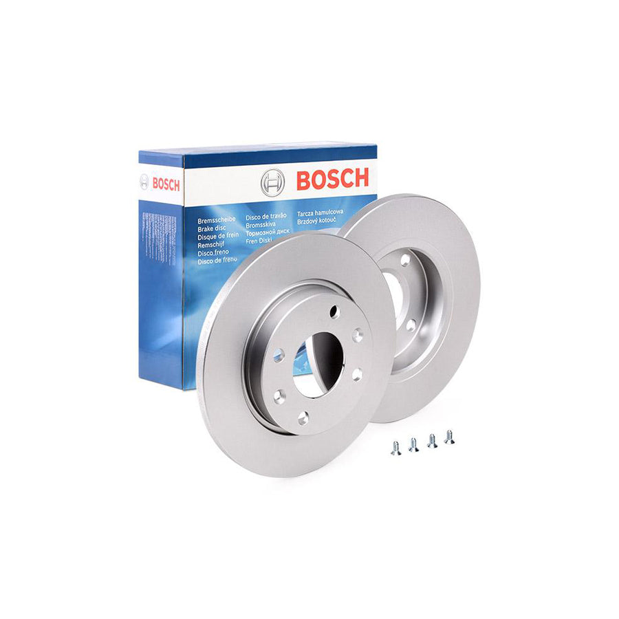 BOSCH 0 986 479 B55 Brake Disc Solid Coated with bolts screws