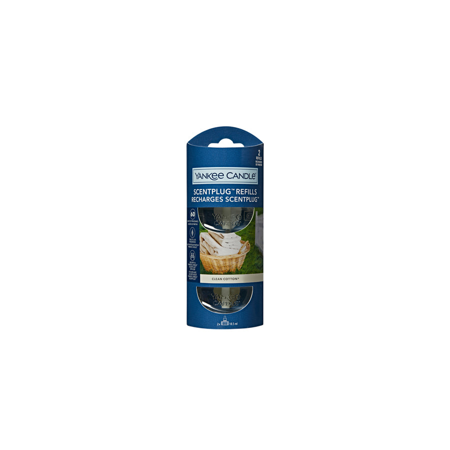 Yankee Candle Scent Plug Twin Pack Refills Car Air Freshener - Clean Cotton