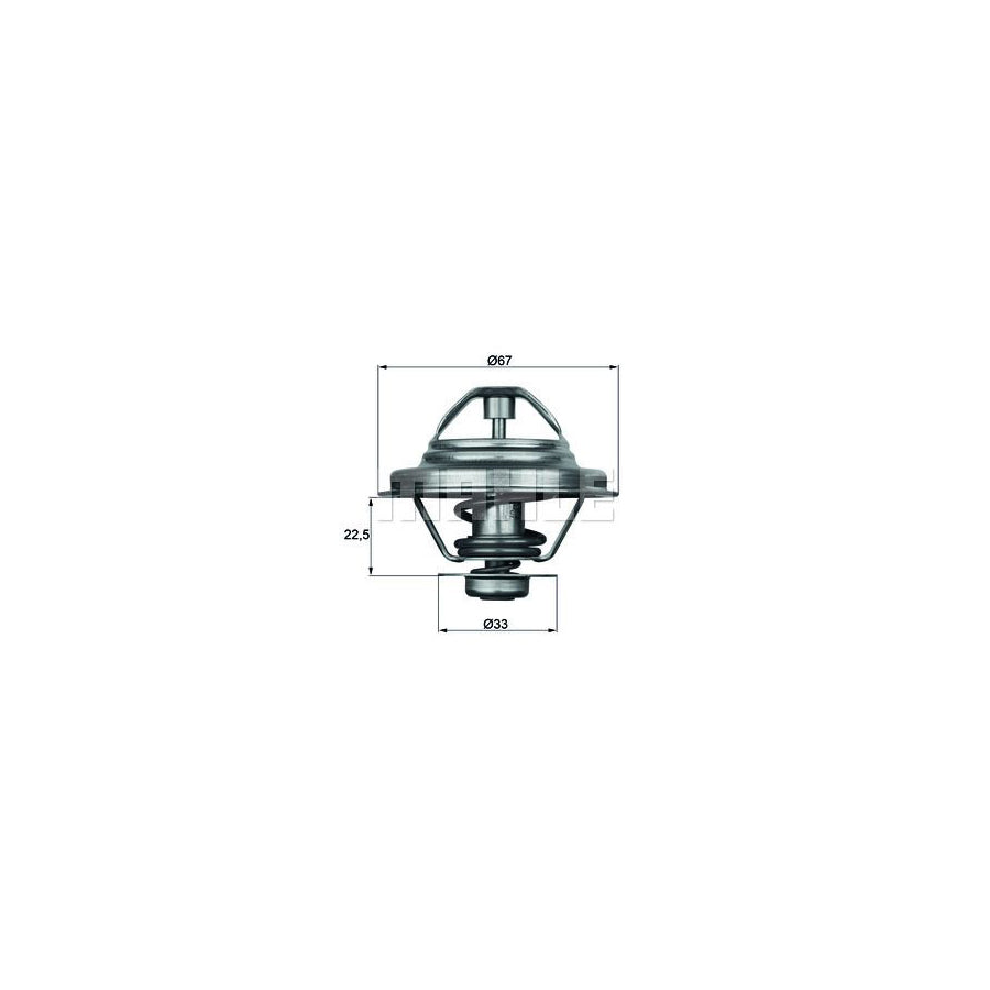 MAHLE ORIGINAL TX 24 80D Engine thermostat Opening Temperature: 80°C, with seal