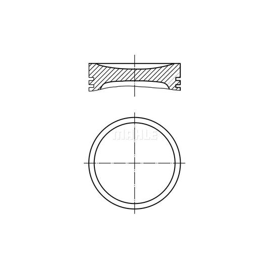 MAHLE ORIGINAL 013 PI 00139 000 Piston 79,0 mm, without cooling duct