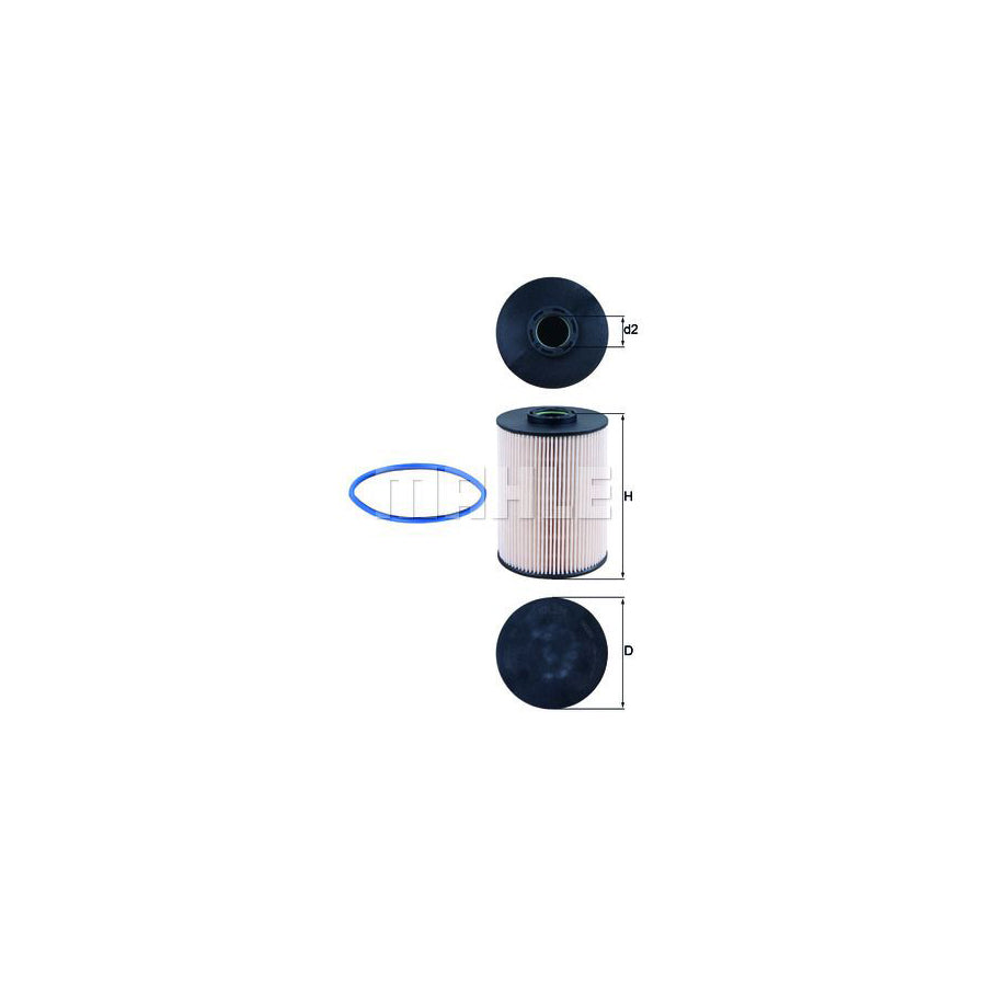 MAHLE ORIGINAL KX 211D Fuel filter Filter Insert