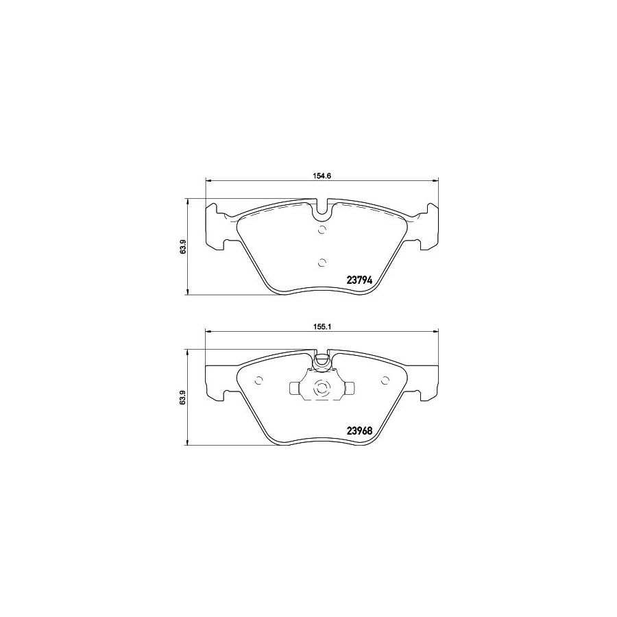 Hella 8DB 355 011 321 Brake Pad Set Prepared For Wear Indicator