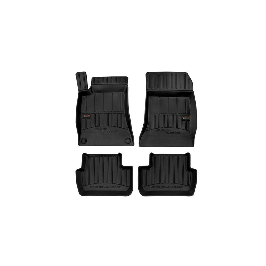 FROGUM Tailored 3D409552 Floor mat set suitable for MERCEDES-BENZ A-Class (W176) Elastomer, Front and Rear, Quantity: 4, Black, (LHD)