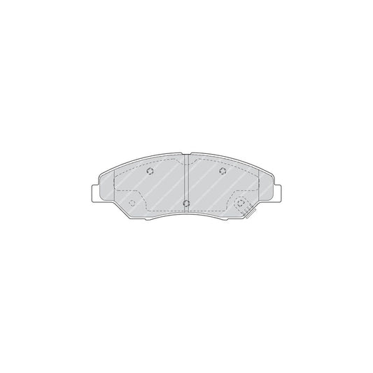Ferodo Premier Fdb1536 Brake Pad Set With Acoustic Wear Warning Without Accessories