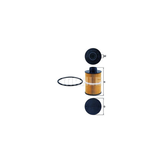 MAHLE ORIGINAL KX 208D Fuel filter Filter Insert