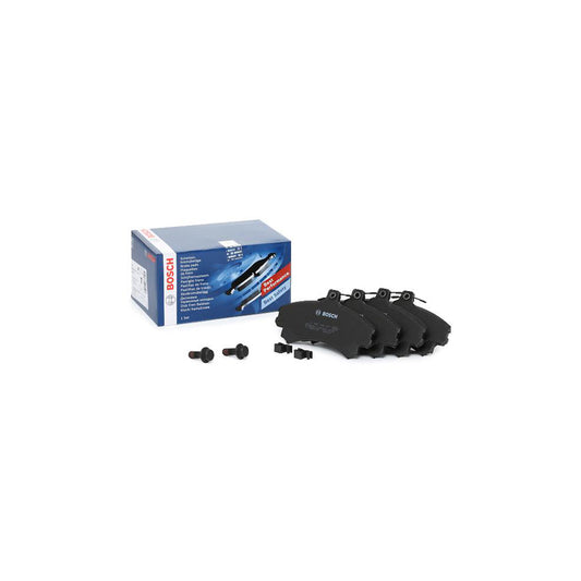 Bosch 0986424371 Brake Pad Set With Acoustic Wear Warning With Anti Squeak Plate With Bolts Screws With Mounting Manual BP182