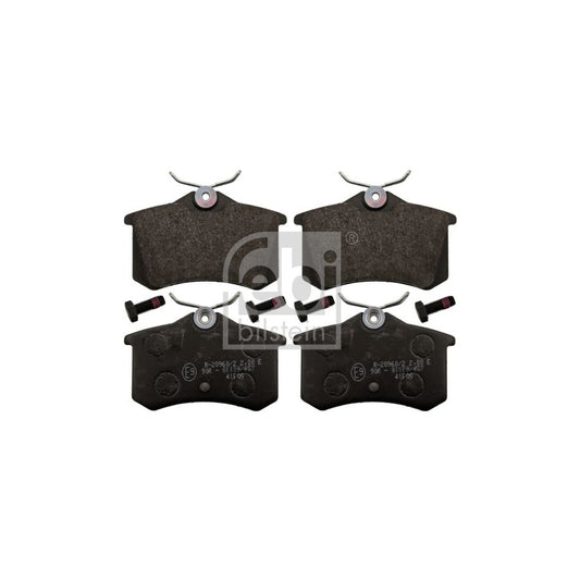 Febi Bilstein 116099 Brake Pad Set For Lancia Delta I 831 Rear Axle With Bolts Screws