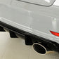 Rieger 00088159 Audi 8V Rear Diffuser for Sport Tailpipe Left & Right (A3 & S3) - Glossy Black
