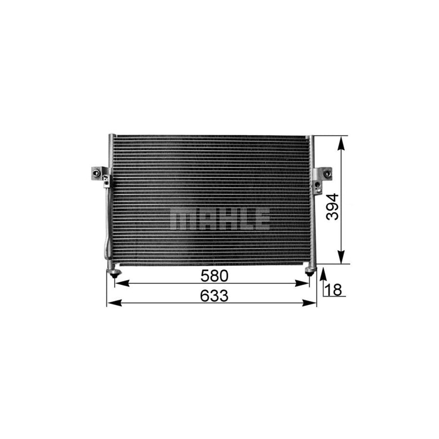 MAHLE ORIGINAL AC 262 000S Air conditioning condenser without dryer