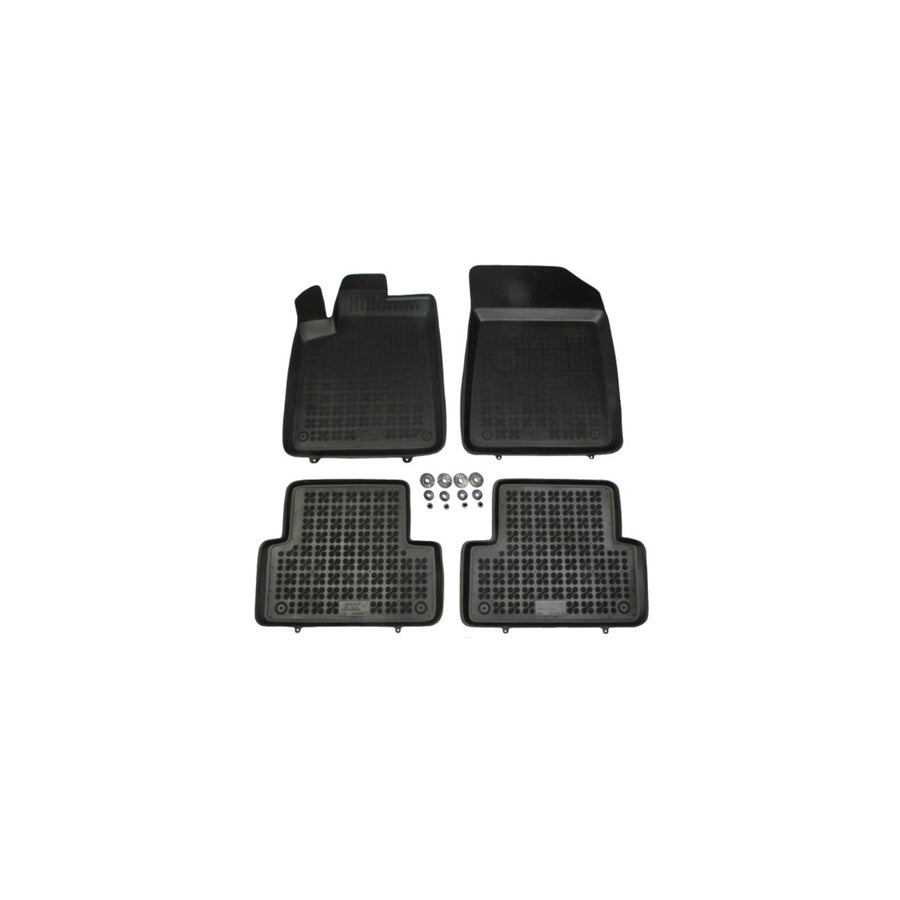 REZAW PLAST Tailored 201214 Floor mat set for CITRO??? C5 Elastomer, Front and Rear, Quantity: 4, Black