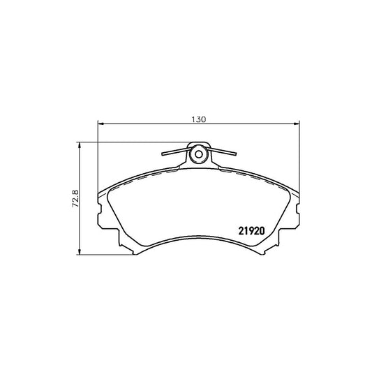 Hella 8DB 355 016 681 Brake Pad Set With Acoustic Wear Warning With Brake Caliper Screws