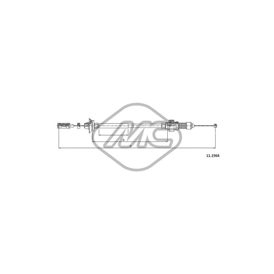 Metalcaucho 80900 Throttle Cable | Duco Car Parts UK Car Parts