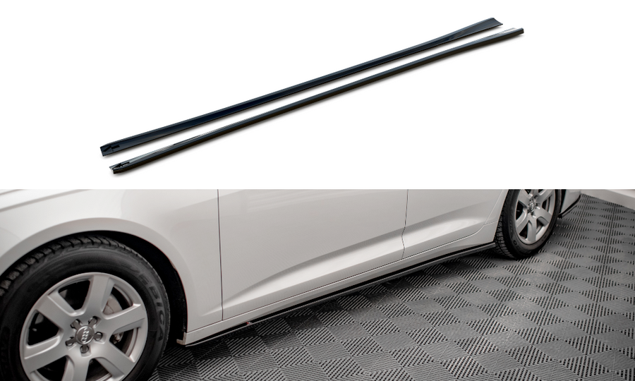 Maxton Design AU-A6-C8-SD1T Side Skirts Diffusers Audi A6 C8 | Duco Car Parts UK Car Parts